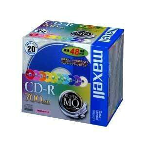 maxell データ用 CD-R 700MB 48倍速対応 カラーミックス 10枚 5mmケース入 CDR700S.MIX1P10S parent