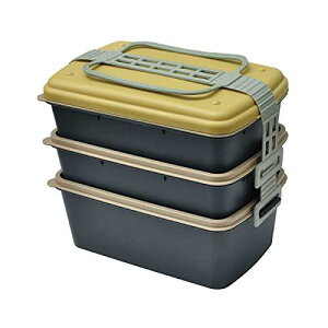 GENIAL(WFjA) Picnic Lunch Box(sNjbN`{bNX) MARINE 4200mleʂ3iٓ qɂȂŃRpNgɏd˂Ď[\ XȒ`ŁA2i͐^Ei͐[^Ŏp