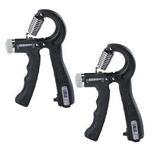 【K-1プロ推奨】ハンドグリップ 可変式 握力 トレーニング 5kgから60kg 負荷調整式 器具 筋トレ リハビリ 回数カウント機能付き