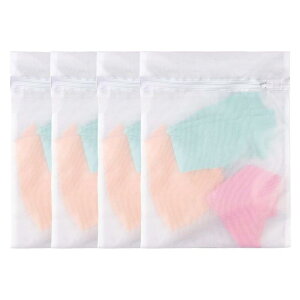 ����l�b�g 4���Z�b�g Moriniko Natural �ߗނ̗��ݖh�~�E�^����h�~ ���b�V���ׂ��� �t�@�X�i�[�t�� ���L���H �h�������Ή� �j��ɂ��� �ϋv�� ��e�� �����h���[�l�b�g