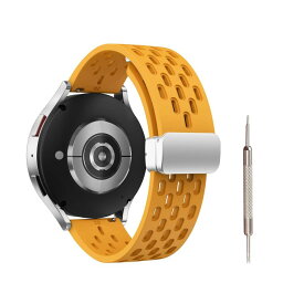 [Jumpsunfun] 時計バンド 18mm 19mm 20mm 22mm ラバー腕時計ベルト マグネットシリコンバンド スマートウォッチ替えベルト