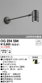 【6/1ポイント最大7倍(+SPU)】OG254594 オーデリック 屋外用LEDスポットライト(4.5W、ランプ別売)