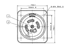 WK2420K �p�i�\�j�b�N ���|�I�o�R���Z���g �u���b�N(�ڒn3P(��4P) 20A 250V)