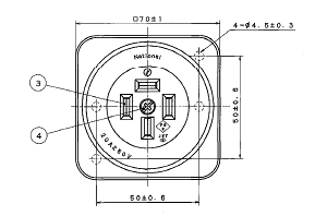 WK1420 �p�i�\�j�b�N �I�o�R���Z���g(�u���b�N)(�ڒn3P(��4P) 20A 250V)