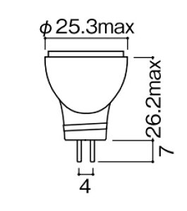 JR12V20WUV/WK2GU ���d�C �A�C �_�C�N���N�[���n���Q�� 12V�p(20W�AGU4�A23°)