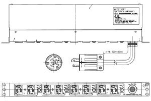 HKC2730PT �A�����J���d�@ 1U�R���Z���g�o�[ ���@�\�^�C�v ���~�`×8�i���|�` NEMA L5-30�A3m�A125V�j