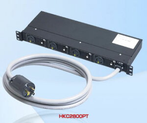 HKC2800PT �A�����J���d�@ 1U�R���Z���g�o�[ ���@�\�^�C�v ���|�`×4�i���|�` NEMA L6-30�A3m�A250V�j