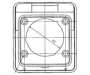 PLC35W �A�����J���d�@ �h���p�l�����t�g�J�o�[(�{�X�a��34.5�p�A�i�C������)
