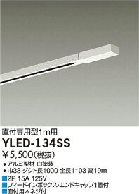 【6/5ポイント最大9倍(+SPU)】YLED-134SS 大光電機 配線ダクト 1m フィードインキャップ付 エンドキャップ付