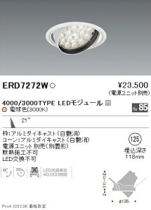 ERD7272W �����Ɩ� Rs���j�o�[�T���_�E�����C�g ��125 R3000K �d���F�y�d�����j�b�g�ʔ��z