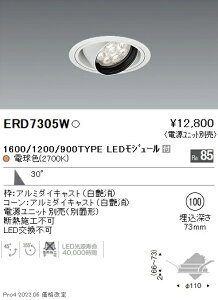 ERD7305W �����Ɩ� Rs���j�o�[�T���_�E�����C�g ��100 R1600�E1200�E900 2700K �d���F�y�d�����j�b�g�ʔ��z