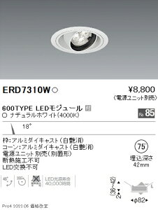 ERD7310W �����Ɩ� Rs���j�o�[�T���_�E�����C�g ��75 R600�^�C�v 4000K ���F�y�d�����j�b�g�ʔ��z