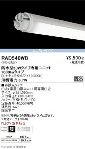 RAD540WB Ɩ hTUBE 20W` 4000KyugpszyK@풍Ӂz