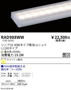 RAD988WW �����Ɩ� ���j�A32 PWM ���N�^���O�� L1200 �����F3500K