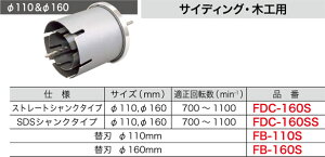 FDC-160S WFtR t@_NgRA(TCfBOE؍HpAXg[gVN^CvA110&160mm)
