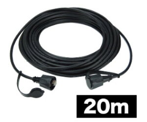 LCAT5E-20WP ジェフコム/デンサン 屋外用LANコネクタ付ケーブル 20m