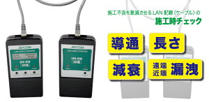 LEC-910 �W�F�t�R�� LAN�P�[�u���`�F�b�J�[(CAT6�Ή��A��M��E���M��Z�b�g)
