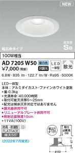 AD7205W50 �R�C�Y�~�Ɩ� LED�h�J�h���_�E�����C�g �����F �U�� ��125