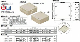 【6/5ポイント最大9倍(+SPU)】PVK-BLNP 未来工業 PVKボックス(防水タイプ)大形四角・深型(おねじキャップ付)グレー