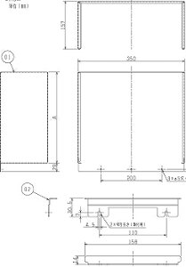 P-1050KP OH Ǌ|^tB^[{bNXpϖ(500mmΉ)
