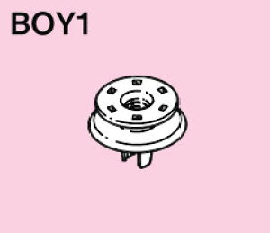 【受注品】BOY1 ネグロス ボイド管固定金具用インサート(ポリプロピレン、5個入)【代引不可】【キャンセル不可】