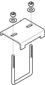 【受注品】S-DH2UL19 ネグロス 形鋼用交差支持金具 ステンレス【代引不可】【キャンセル不可】