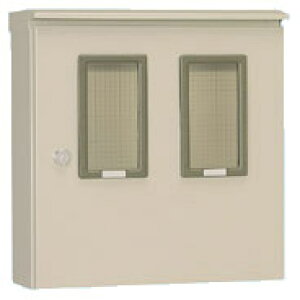 OM-25B 日東工業 引込計器盤キャビネット(屋根付、水切、防塵・防水パッキン付) ライトベージュ色、フカサ200mm