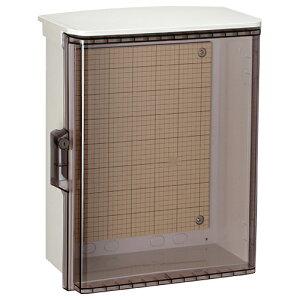 OPK16-254CA 日東工業 キー付耐候プラボックス(透明扉、屋根付、250×400×160)