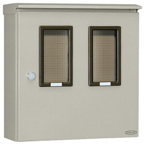 SOM-12B 日東工業 ステンレス引込計器盤キャビネット(屋根付、水切、防塵・防水パッキン付) ライトベージュ色、フカサ200mm