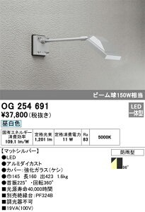 OG254691 �I�[�f���b�N ���O�pLED�X�|�b�g���C�g(13.6W�A�����F)