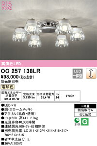 OC257138LR �I�[�f���b�N LED�V�����f���A ���� �`8�� �d���F