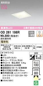 OD261198R �I�[�f���b�N LED�_�E�����C�g ���C��SB�` ��100 ���� �d���F