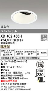 XD402466H �I�[�f���b�N LED���j�o�[�T���_�E�����C�g ��125 �d���F3000K�y�d�����u�ʔ��z