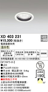 XD403231 �I�[�f���b�N LED�_�E�����C�g ��75 �����F�y�d�����u�ʔ��z