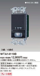 WTA14119B �p�i�\�j�b�N �A�h�o���X�V���[�Y �ǎ�t �M���Z���T�t�����X�C�b�` �e�� ���m��A�����쎞�Ԗ�10�b�`30�� �蓮�X�C�b�`�t �}�b�g�u���b�N