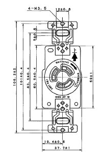 WF2315WK �p�i�\�j�b�N ���|�������R���Z���g �~���L�[�z���C�g(�ڒn2P(��3P) 15A 125V)