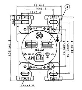 WF3630B �p�i�\�j�b�N �����R���Z���g(�u���b�N)(�ڒn2P 30A 250V)