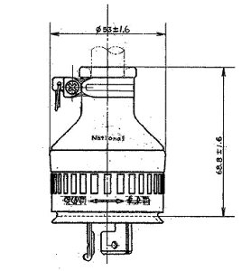 WF8320K �p�i�\�j�b�N ���|�h���S���L���b�v(�u���b�N)(3P 20A 250V)