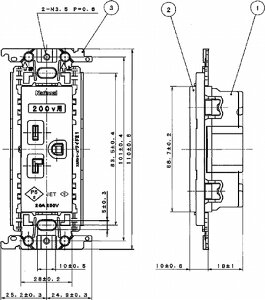 WTF19223FK �p�i�\�j�b�N 15A�E20A���p�����ڒn�R���Z���g(�����g�t)(�x�[�W��)
