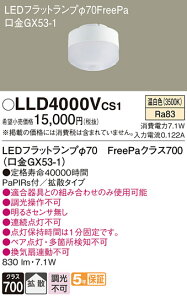 LLD4000VCS1 �p�i�\�j�b�N LED�t���b�g�����v FreePa �g�U �����F ��70