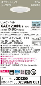 XAD1230NCE1 �p�i�\�j�b�N ���C��SB�`LED�_�E�����C�g ��125 �W�� �����b�N �����F