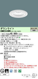 XNW2530WVLE9 �p�i�\�j�b�N �����p�_�E�����C�g LED250�` ��100 �L�p �����F