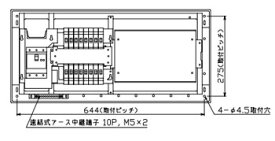 MAG3516W テンパール工業 住宅用分電盤(扉付、ワイド付属機器取付スペース付、16+0、50A)