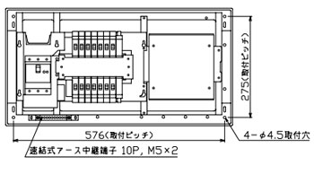 MAG36142D テンパール工業 住宅用分電盤(扉付、大型付属機器取付スペース付、14+2、60A)のサムネイル