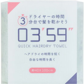 6300029694 グリーンクロス 03’59’’ QUICK HAIRDRY TOWEL グリーン