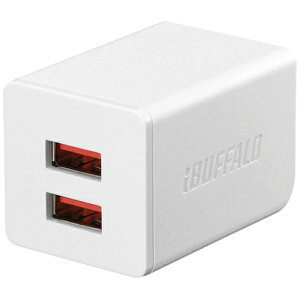 BSMPA2402P2WH BUFFALO 2.4A USB}[d AutoPowerSelect@\ 2|[g^Cv USBx2 zCg