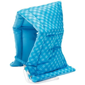 BZ102B ナカバヤシ 防災ずきん チェック ブルー