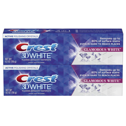 クレスト３Dホワイト グラマラスホワイト 歯磨き粉 107g×2個 お買い得セット(Crest 3D White Luxe Glamorous White Toothpaste) 