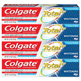 コルゲート Colgate トータルホワイトニング 歯磨き粉 136g×4個セット / お得パック クレスト Whitening 【MB】