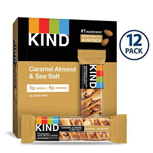 KIND Bars, Caramel Almond & Sea Salt�i�L���������A�[�����h���V�[�\���g�j 40g×12��